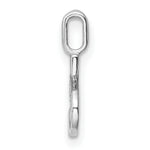 Diamond Initial Pendant - S / 14k White Gold