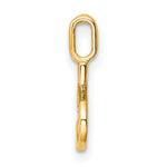 Diamond Initial Pendant - S / 14k Yellow Gold