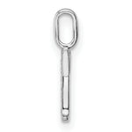 Diamond Initial Pendant - T / 14k White Gold
