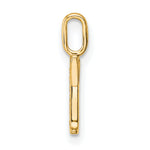 Diamond Initial Pendant - T / 14k Yellow Gold