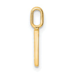 Diamond Initial Pendant - V / 14k Yellow Gold