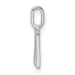 Diamond Initial Pendant - W / 14k White Gold