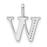 Diamond Initial Pendant - W / 14k White Gold