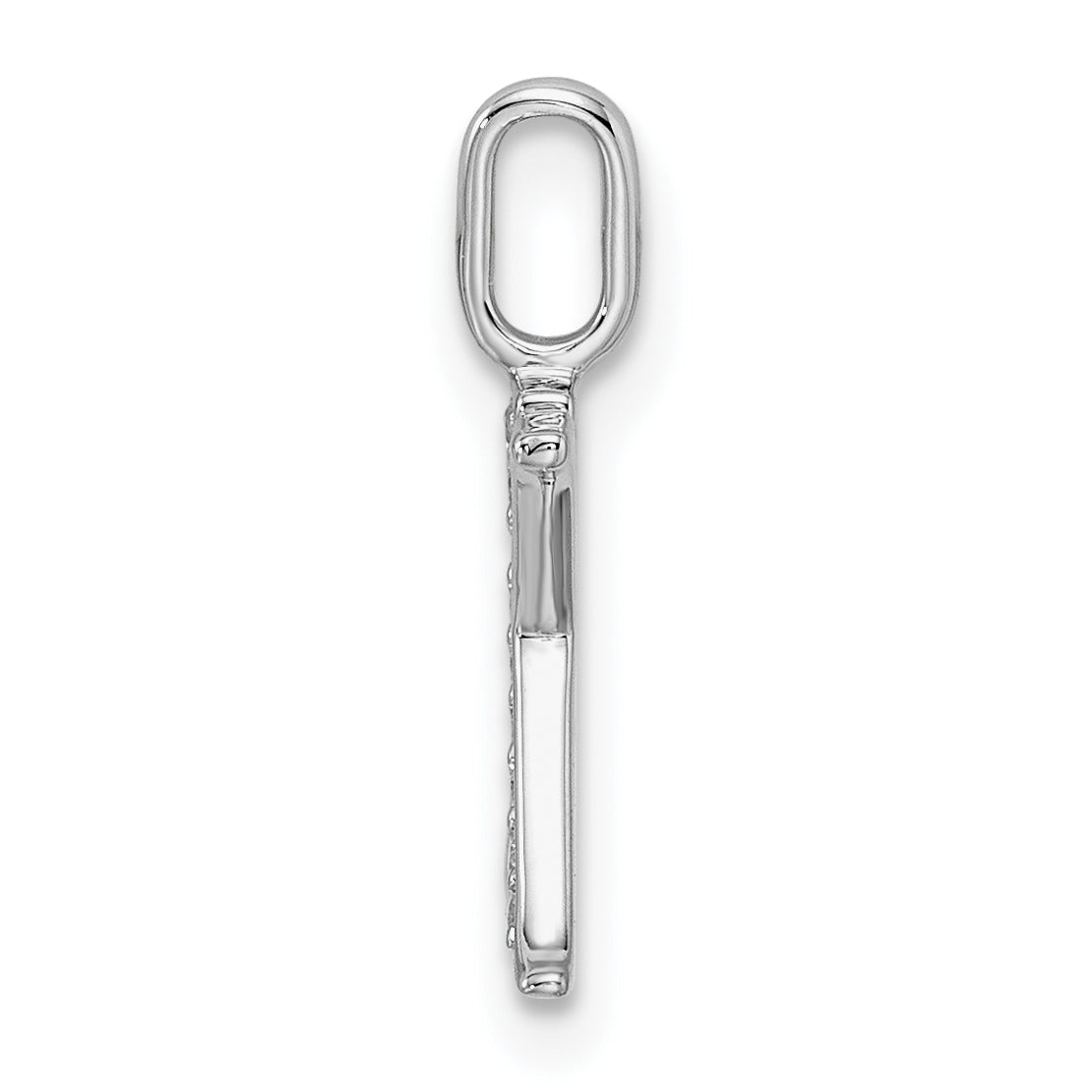 Diamond Initial Pendant - X / 14k White Gold
