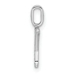 Diamond Initial Pendant - Y / 14k White Gold