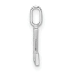 Diamond Initial Pendant - Z / 14k White Gold