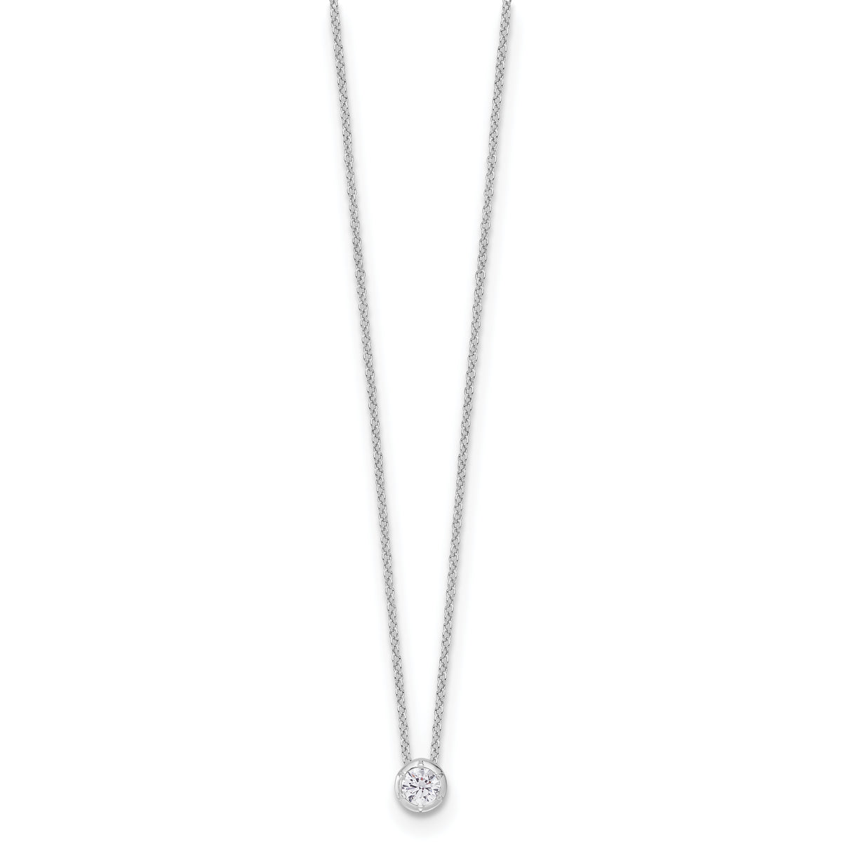 True Origin Lab Grown Diamond Solitaire Slide Necklace - 1/4 ctw.#1/4 ctw.
