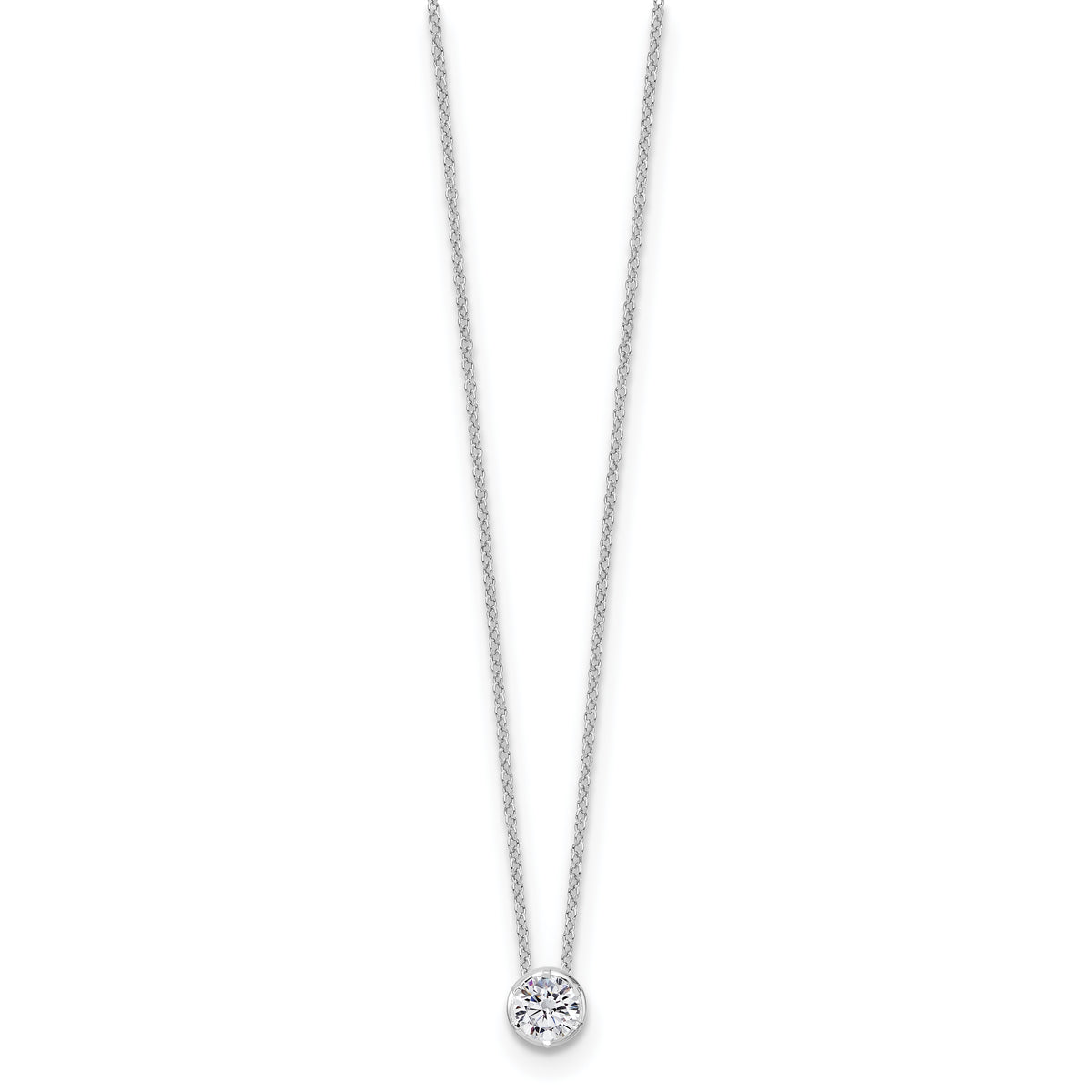 True Origin Lab Grown Diamond Solitaire Slide Necklace - 1/2 ctw.