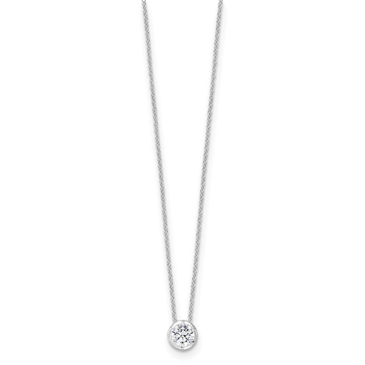 True Origin Lab Grown Diamond Solitaire Slide Necklace - 5/8 ctw.