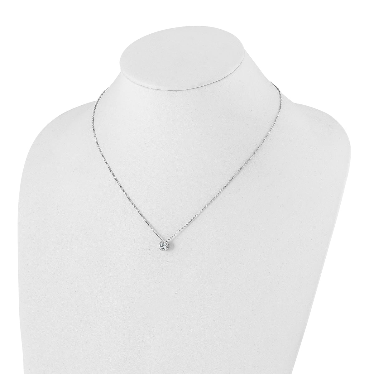 True Origin Lab Grown Diamond Solitaire Slide Necklace - 5/8 ctw.