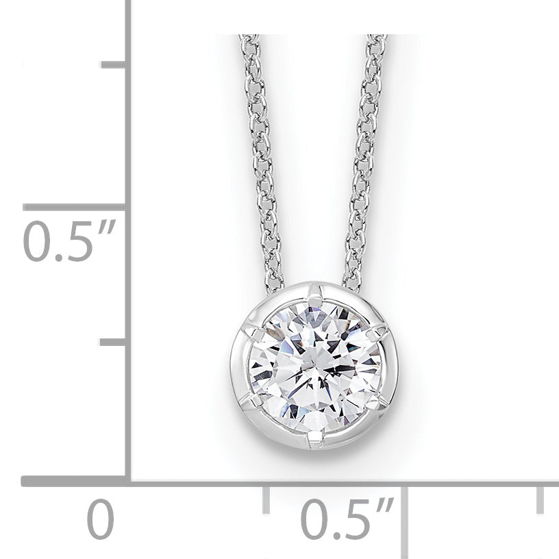 True Origin Lab Grown Diamond Solitaire Slide Necklace - 3/4 ctw.