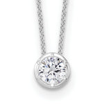 True Origin Lab Grown Diamond Solitaire Slide Necklace - 3/4 ctw.
