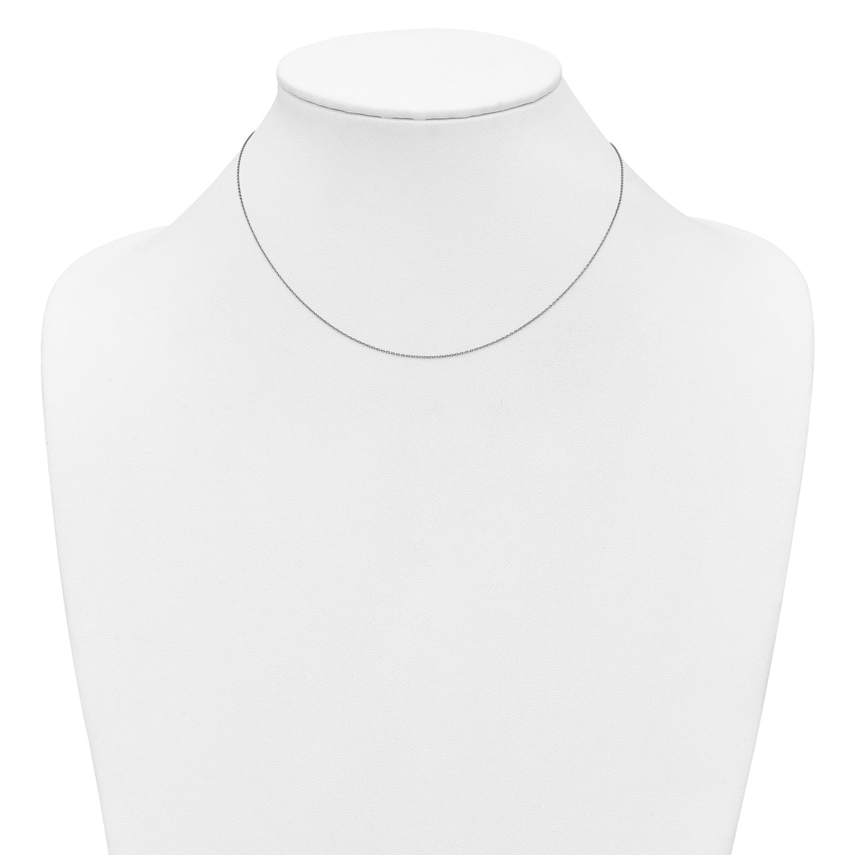 Herco Platinum Solid Cable Chain Necklace - 0.7 mm / 16 in#0.7 mm_16 in