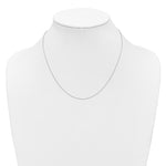 Herco Platinum Solid Cable Chain Necklace - 0.7 mm / 18 in
