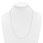Herco Platinum Solid Cable Chain Necklace - 0.7 mm / 24 in