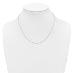 Herco Platinum Solid Cable Chain Necklace - 0.9 mm / 18 in