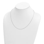 Herco Platinum Solid Cable Chain Necklace - 1.1 mm / 20 in