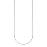 Herco Platinum Solid Cable Chain Necklace - 1.3 mm / 20 in