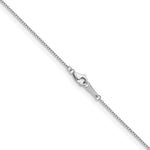 Herco Platinum Solid Cable Chain Necklace - 1.3 mm / 18 in