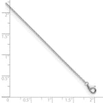 Herco Platinum Solid Cable Chain Necklace - 1.3 mm / 30 in