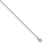 Herco Platinum Solid Cable Chain Necklace - 1.3 mm / 16 in