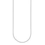 Herco Platinum Solid Cable Chain Necklace - 1.6 mm / 18 in