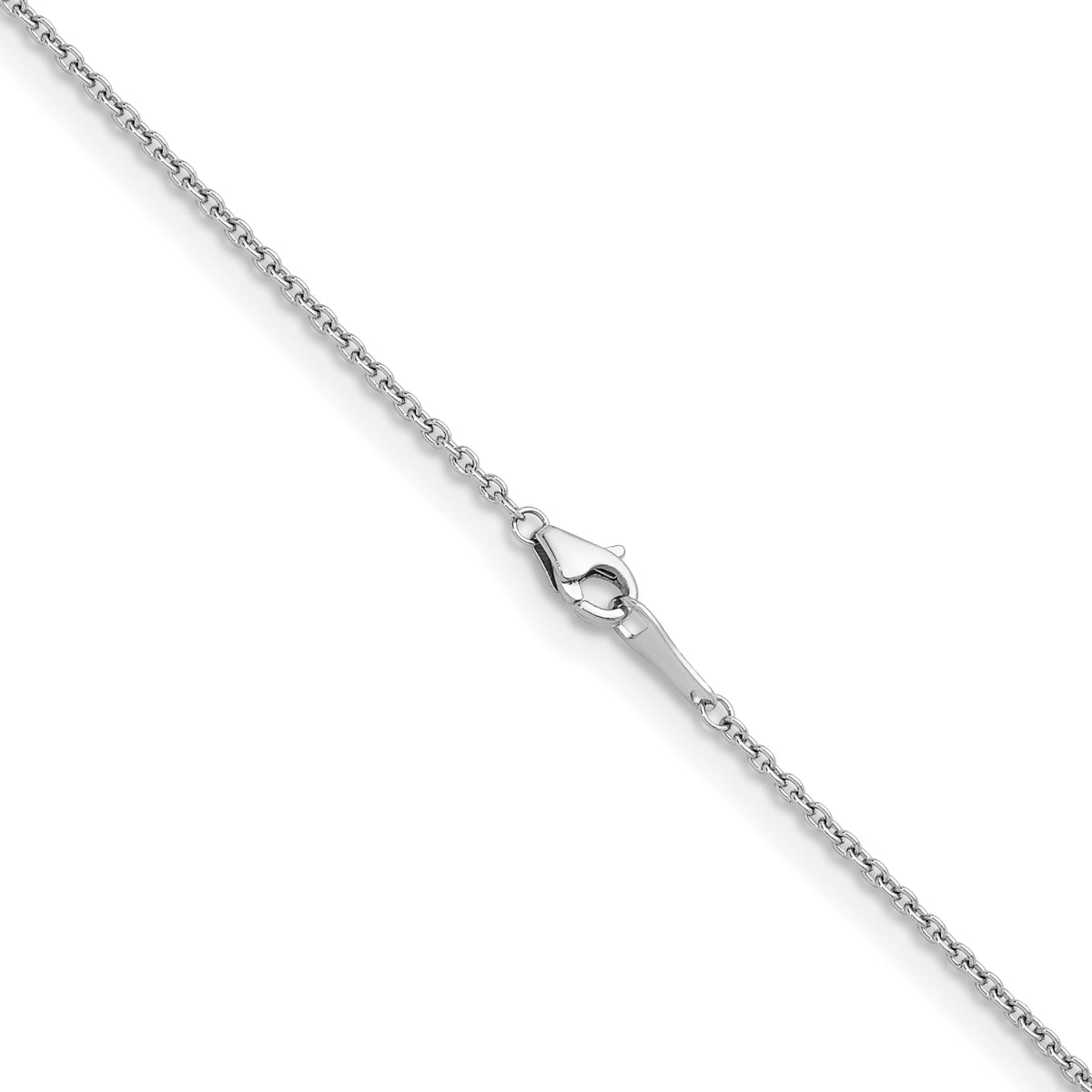 Herco Platinum Solid Cable Chain Necklace - 1.6 mm / 20 in