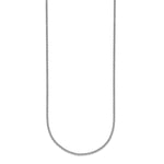 Herco Platinum Solid Cable Chain Necklace - 2.2 mm / 30 in