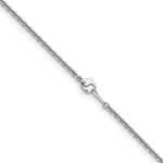 Herco Platinum Solid Cable Chain Necklace - 2.2 mm / 18 in