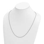 Herco Platinum Solid Cable Chain Necklace - 2.2 mm / 24 in