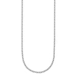 Herco Platinum Solid Cable Chain Necklace - 3 mm / 18 in