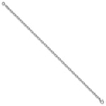 Herco Platinum Solid Cable Chain Bracelet