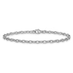 Herco Platinum Solid Cable Chain Bracelet