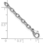 Herco Platinum Solid Cable Chain Bracelet