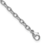 Herco Platinum Solid Cable Chain Bracelet