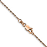 Gold (10K & 14K) Diamond-Cut Machine-Made Rope Chain - 14k Rose Gold / 16 in / 1 mm