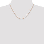 Gold (10K & 14K) Diamond-Cut Machine-Made Rope Chain - 14k Rose Gold / 18 in / 1 mm