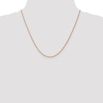 Gold (10K & 14K) Diamond-Cut Machine-Made Rope Chain - 14k Rose Gold / 20 in / 1 mm