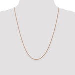 Gold (10K & 14K) Diamond-Cut Machine-Made Rope Chain - 14k Rose Gold / 24 in / 1 mm