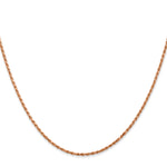 Gold (10K & 14K) Diamond-Cut Machine-Made Rope Chain - 14k Rose Gold / 18 in / 1.5 mm