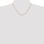 Gold (10K & 14K) Diamond-Cut Machine-Made Rope Chain - 14k Rose Gold / 18 in / 1.5 mm