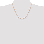Gold (10K & 14K) Diamond-Cut Machine-Made Rope Chain - 14k Rose Gold / 20 in / 1.5 mm