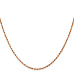Gold (10K & 14K) Diamond-Cut Machine-Made Rope Chain - 14k Rose Gold / 18 in / 1.8 mm