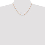Gold (10K & 14K) Diamond-Cut Machine-Made Rope Chain - 14k Rose Gold / 18 in / 1.8 mm