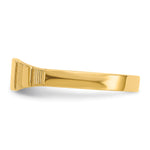 14K Polished 4.5x3.5mm Closed Back Size 1.75 Square Signet Ring