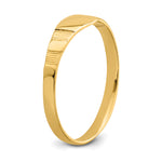 14K Polished 4.5x3.5mm Closed Back Size 1.75 Square Signet Ring