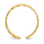 Gold Polished Celtic Toe Ring - 14k Yellow Gold