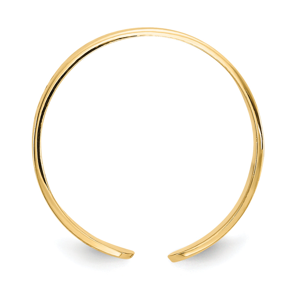 14k Yellow Gold Polished Greek Key Toe Ring, view 2