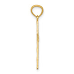 14k Yellow Gold Filigree Cross Pendant, 29 x 14 mm, view 2