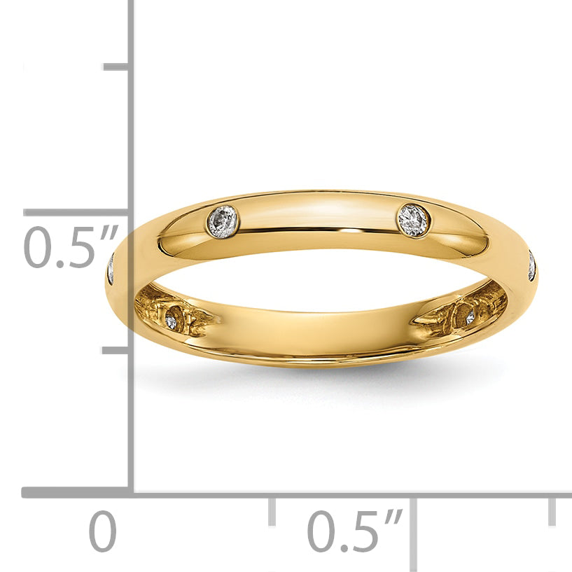 6-Stone Diamond or Gemstone Band - 10k Yellow Gold / Diamond